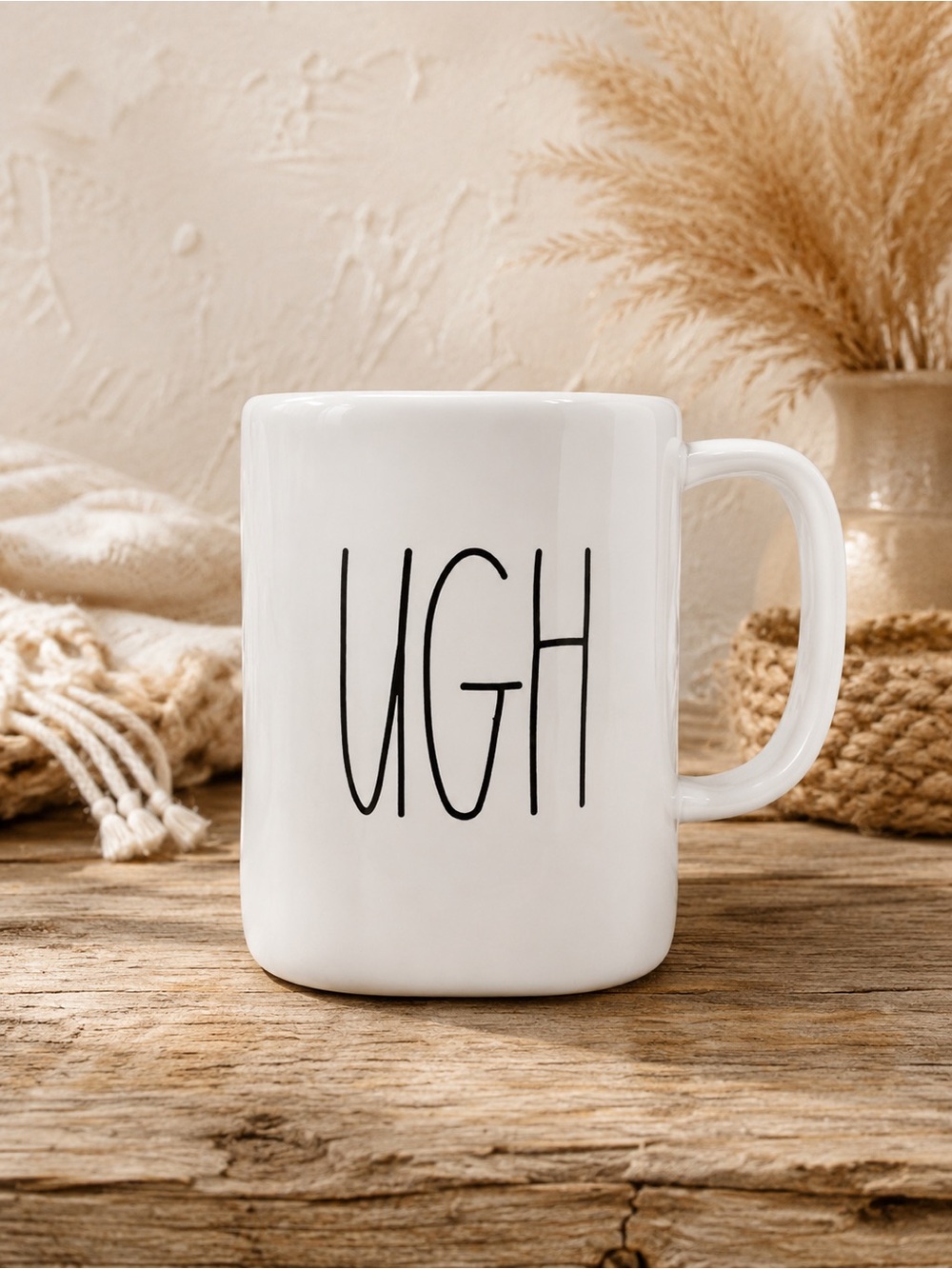 Rae Dunn Ugh Mug LL Farmhouse Coffee Cup